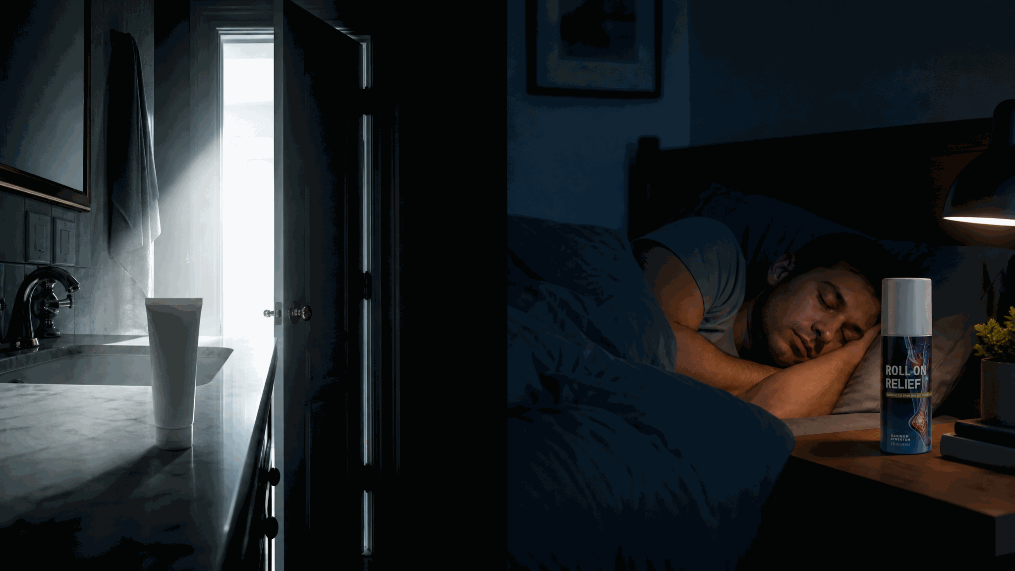 Two paths: the bathroom light at 3 a.m., or the bottle on the nightstand